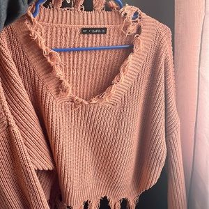 Pink sweater one size